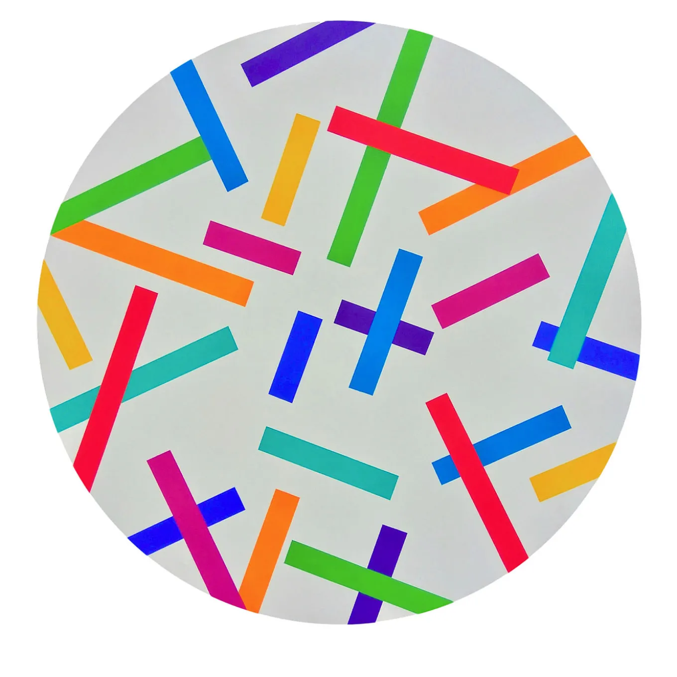 Color Spaces Rhythm and Colors Pittura acrilica su tela