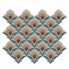 Composizione di Piastrelle in Ceramica Multicolore Karma con Motivo Floreale
