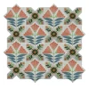 Composizione di Piastrelle in Ceramica Multicolore Armony con Motivo Floreale