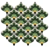Composizione di Piastrelle in Ceramica Verde Foglia con Motivo Floreale