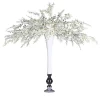 Composizione floreale bianca Sayonara con vaso bianco