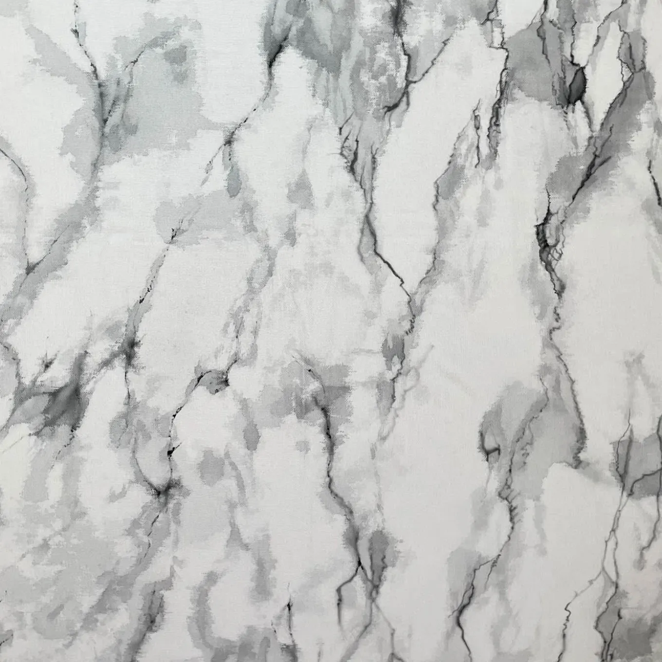 Coperta dipinta a mano grigia con frange Marmo