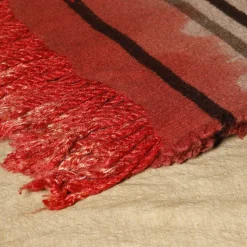 Coperta Formia a righe policrome in cashmere e seta