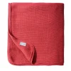 Coperta grande in cashmere color corallo