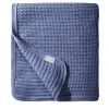 Coperta grande in cashmere azzurro