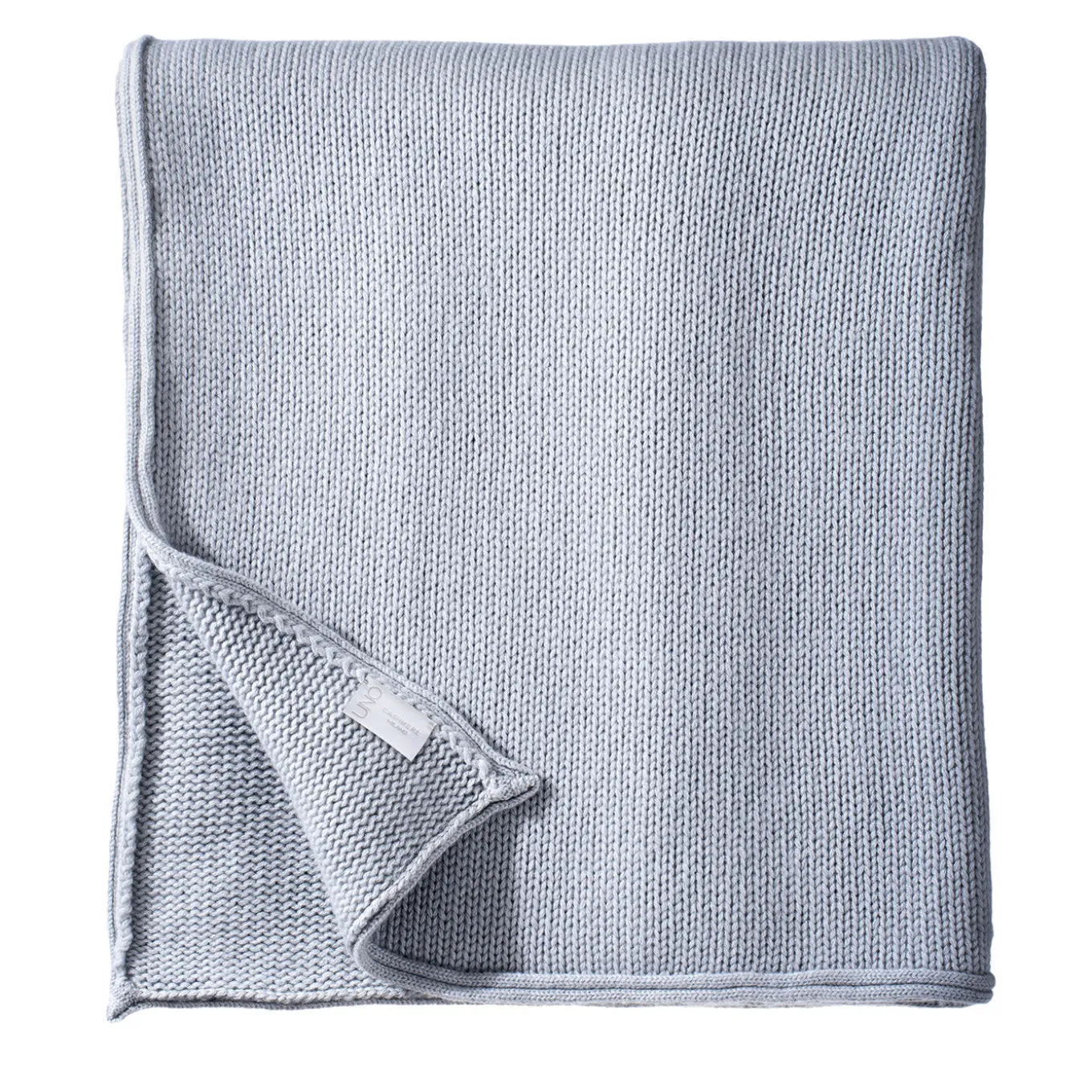 Coperta grande in cashmere grigio
