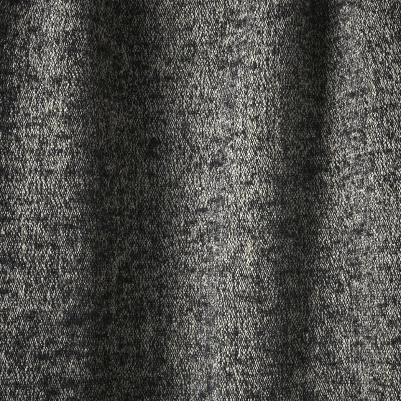 Coperta Hela con frange grigio scuro e beige