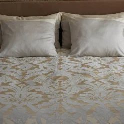 Coperta in seta cotone Damascato Tivoli