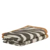 Coperta piccola con motivo a orlo scamosciato Zebra