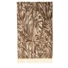 Coperta Struggimento con frange e motivi botanici