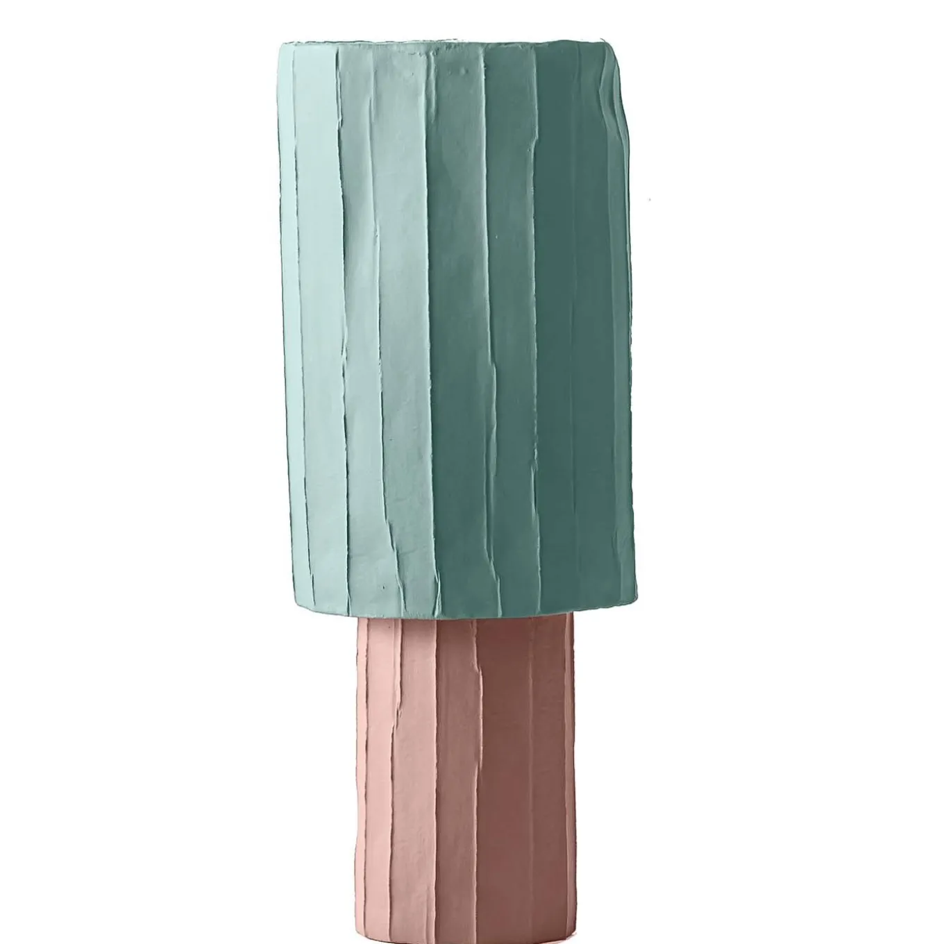Coppa Ninfea Corteccia Rosa e Azzurro