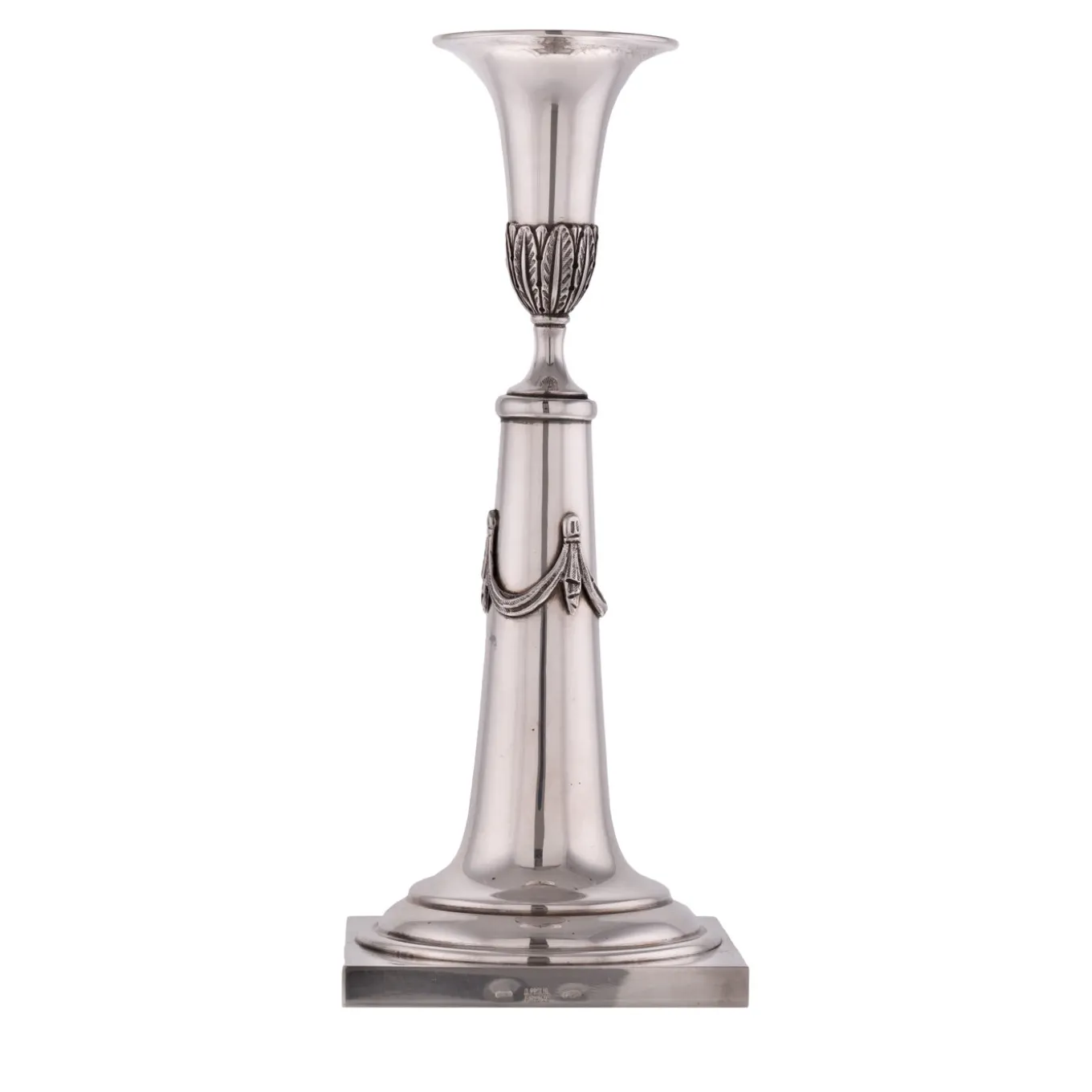 Coppia di candelabri in argento sterling del 1860