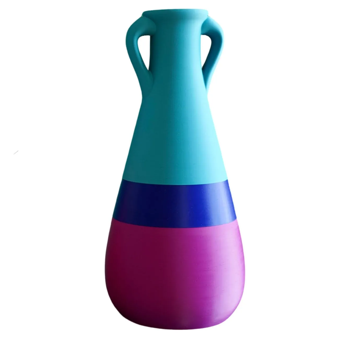 Cornelia XXL Anfora blu fucsia e azzurra #2