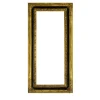 Cornice Cassonetto laccata in foglia d'oro e noce