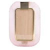 Cornice con Struttura in Ottone Lucido e Vetro a Torciglione Rosa