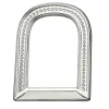 Cornice in argento sterling a portale con bugnette circolari
