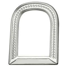 Cornice in argento sterling a portale con bugnette circolari