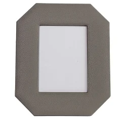 Cornice Ottagonale Del Monte 23 in pelle grigio luna