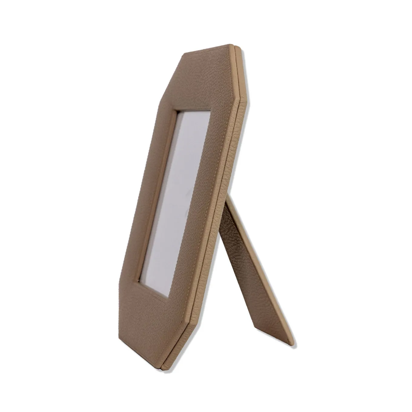 Cornice Ottagonale Del Monte 23 in Pelle Tamarone Beige