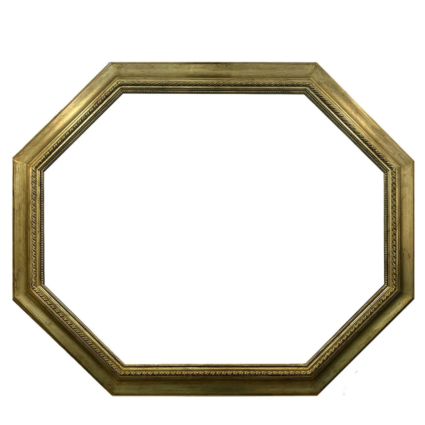 Cornice ottagonale in foglia d'argento Mecca
