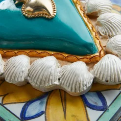 CUORE IN CERAMICA BIANCO E TURCHESE SUMMER VIBES