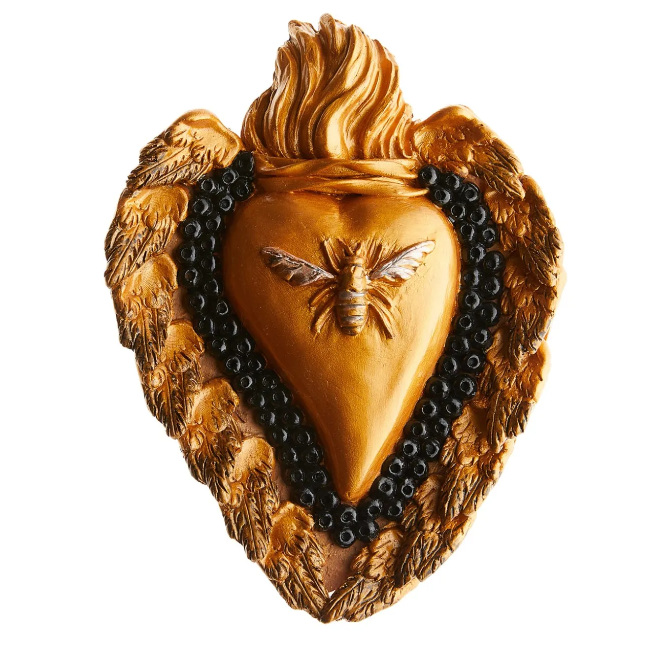 CUORE IN CERAMICA CON MOTIVO APE BE(E) GOLD