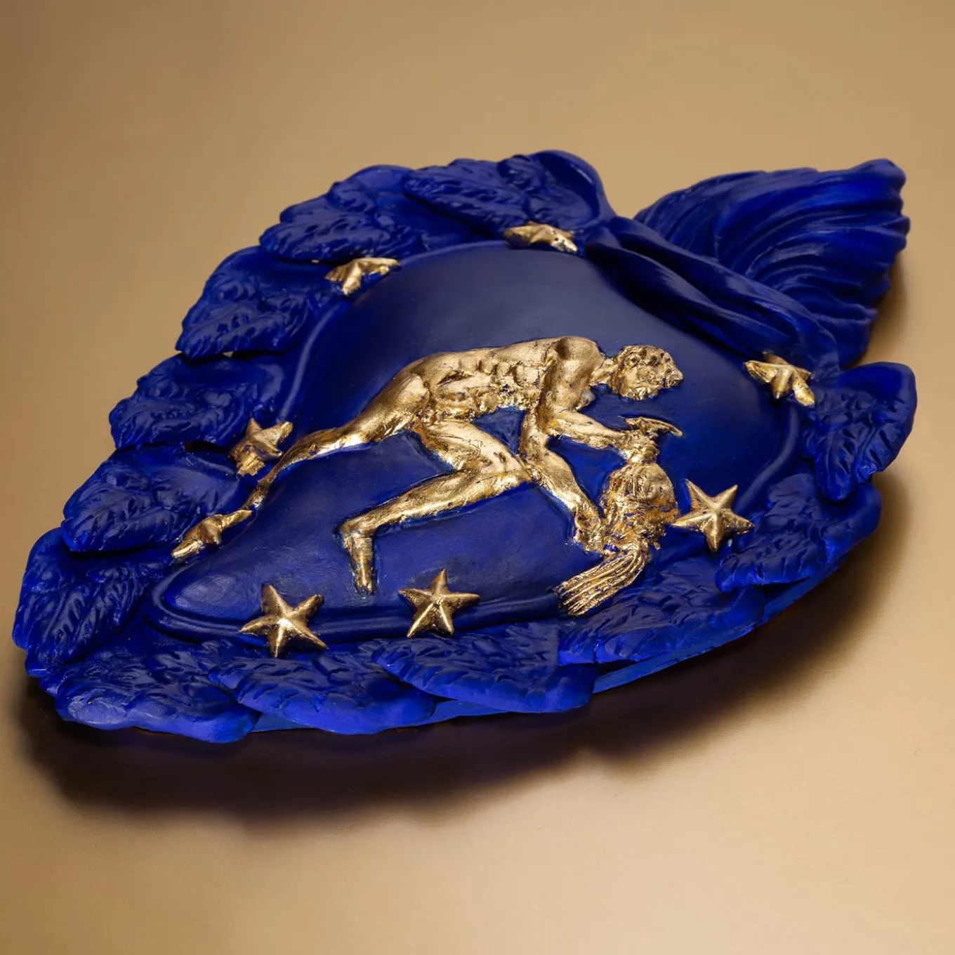 Cuore in ceramica Zodiaco Aquarius