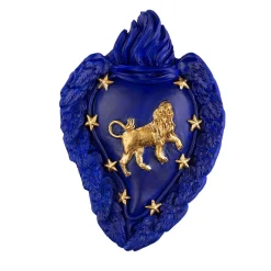 Cuore in ceramica Zodiaco Leo
