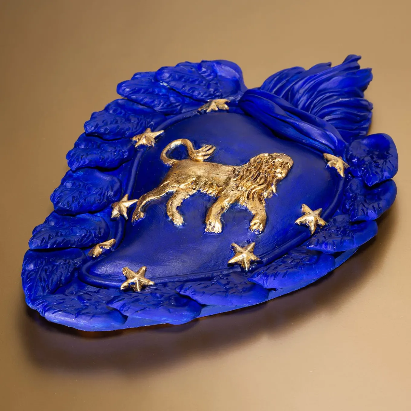 Cuore in ceramica Zodiaco Leo