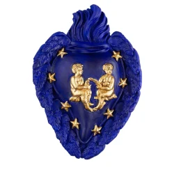 Cuore in ceramica Zodiaco Gemini