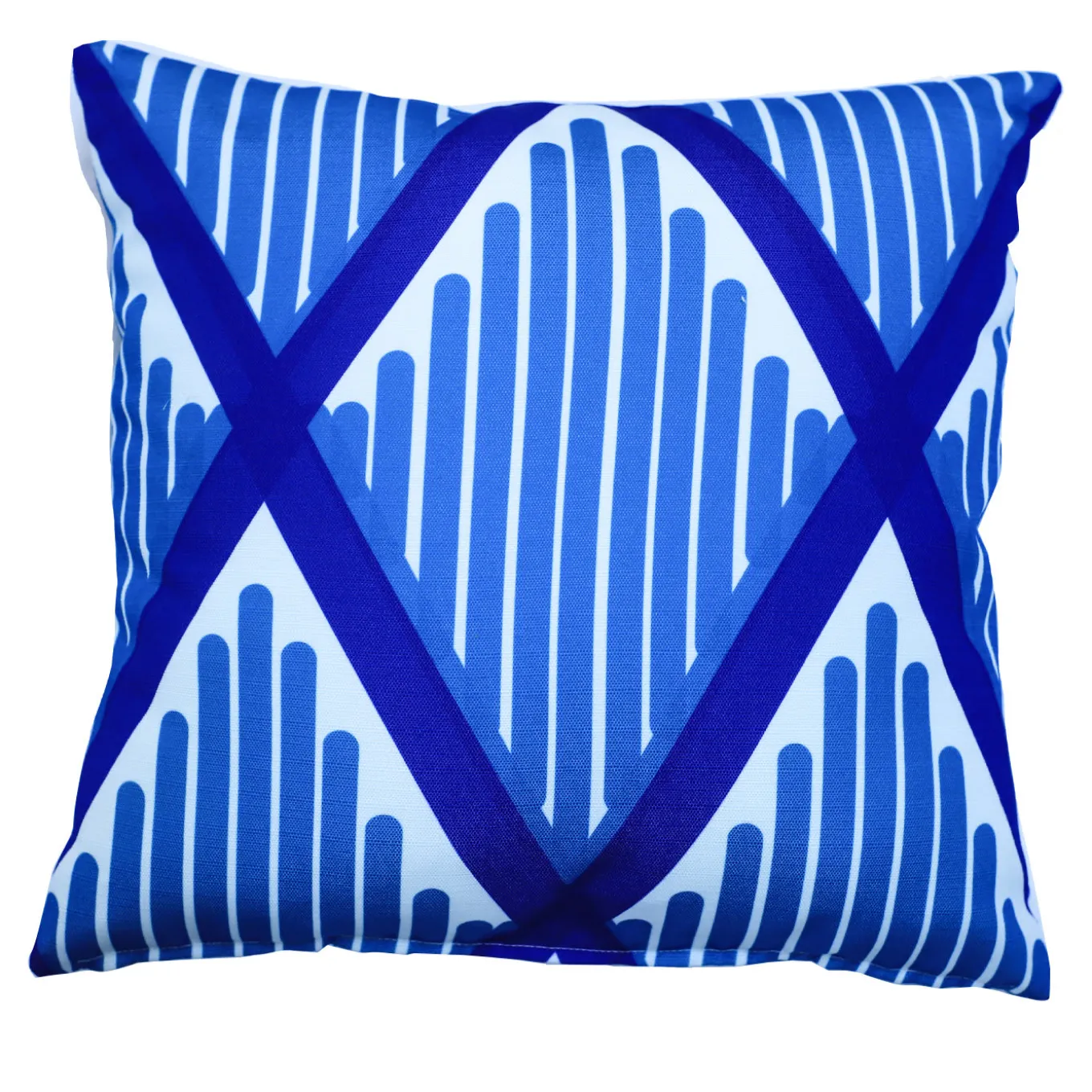 Cuscino blu Pettine