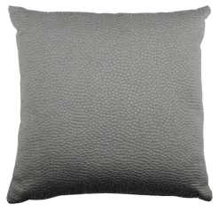 Cuscino Carrè argentato quadrato in Dry Galuchat Jacquard Fabric