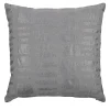 Cuscino Carrè argentato quadrato in Dry Stone Jacquard Fabric