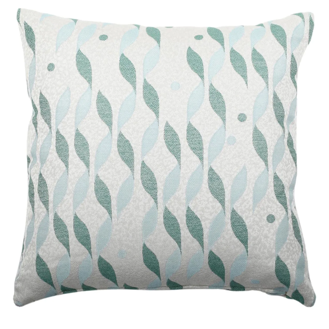Cuscino Carrè azzurro in tessuto Jacquard TALIA