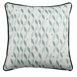 Cuscino Carrè Azzurro in tessuto jacquard TALIA