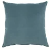 Cuscino Carrè Azzurro in Velluto di Cotone