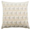 Cuscino Carrè bianco in tessuto jacquard geometrico