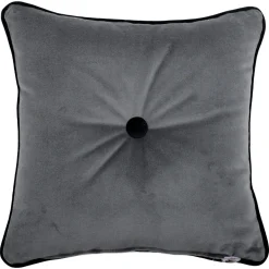 Cuscino Carrè dorato e argentato in tessuto jacquard Bloom