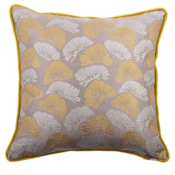 Cuscino Carrè in tessuto jacquard floreale