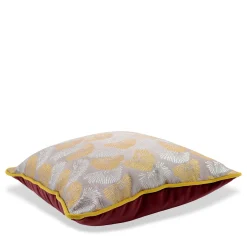 Cuscino Carrè in tessuto jacquard floreale