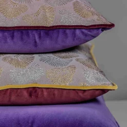 Cuscino Carrè in tessuto jacquard floreale