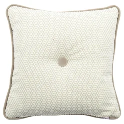 Cuscino Carrè in tessuto jacquard avorio Lovely