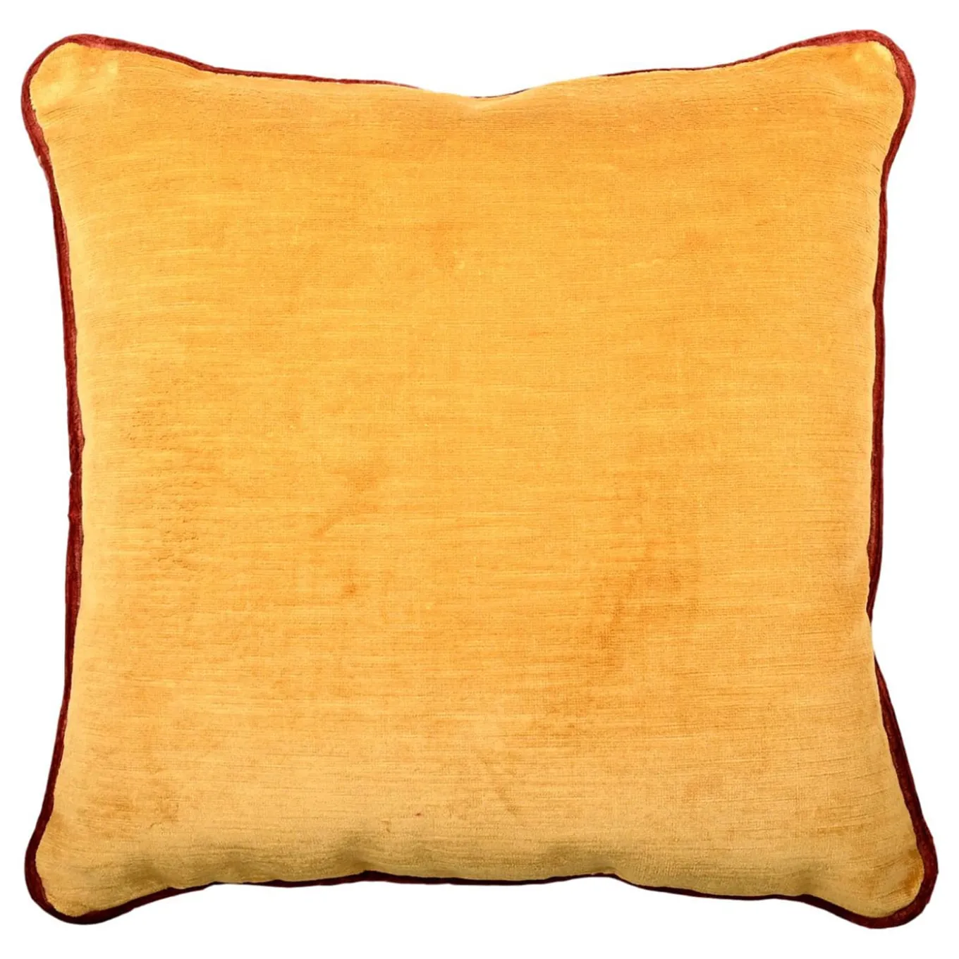 Cuscino Carrè in tessuto jacquard falso unito e Vellluto di Lino