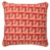 Cuscino Carrè in tessuto jacquard geometrico Relief