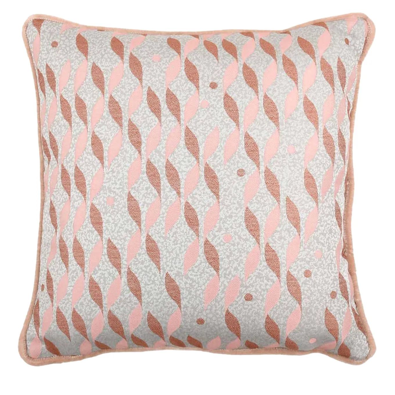 Cuscino Carrè in tessuto jacquard Talia