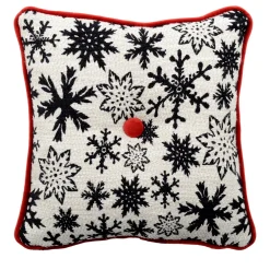 Cuscino Carré in tessuto jacquard alpino