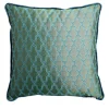 Cuscino Carrè in tessuto jacquard e velluto di lino