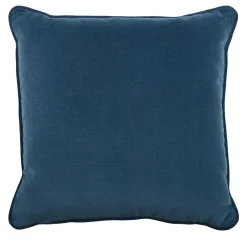 Cuscino Carrè in velluto blu pavone