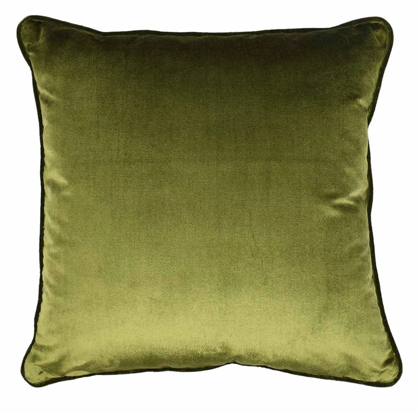 Cuscino Carrè in Velluto di Verde Muschio