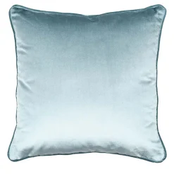 Cuscino Carrè in Velluto di Azzurro Polvere